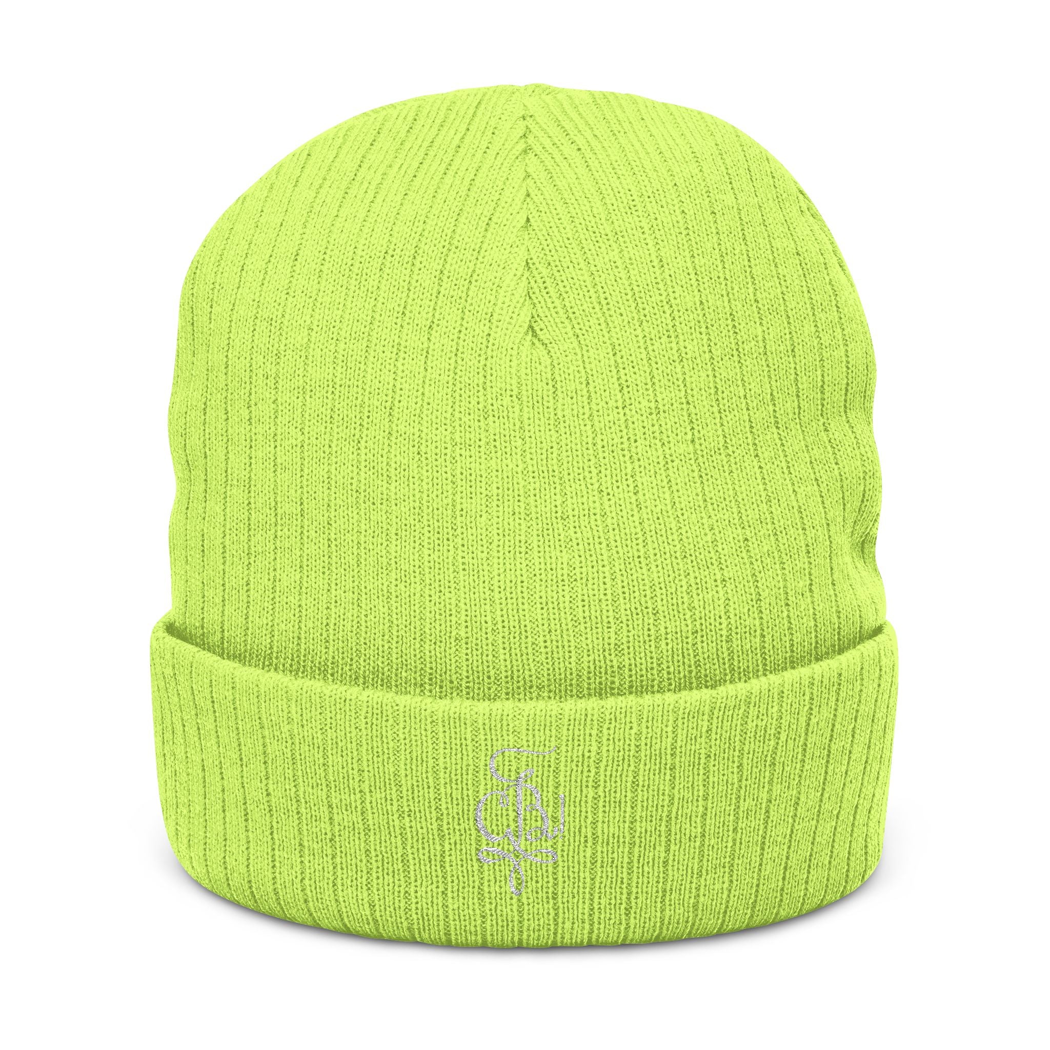 Ribbed Knit Beanie (Embroidery)